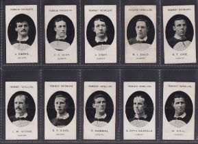 Cigarette cards, Taddy, Prominent Footballers, no Footnote, Cardiff, (set, 15 cards) (fair/vg)