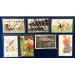 Postcards, Sport, 7 sport related cards inc. RP of British India Hockey team, gold medal winners