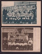 Football postcards, five printed cards, all published by Tuck, New Brompton Team Group 1902/03,