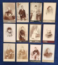 Photographs, Cabinet Cards, 100+ cards from an assortment of UK locations A-H (Grimsby, Bryncelyn,