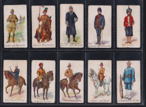 Cigarette cards, Charlesworth & Austin Colonial Troops, 10 cards (slight variation in length