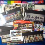 Stamps, GB QEII presentation packs, 17 to include Iron Maiden & Rolling Stones, together with 11