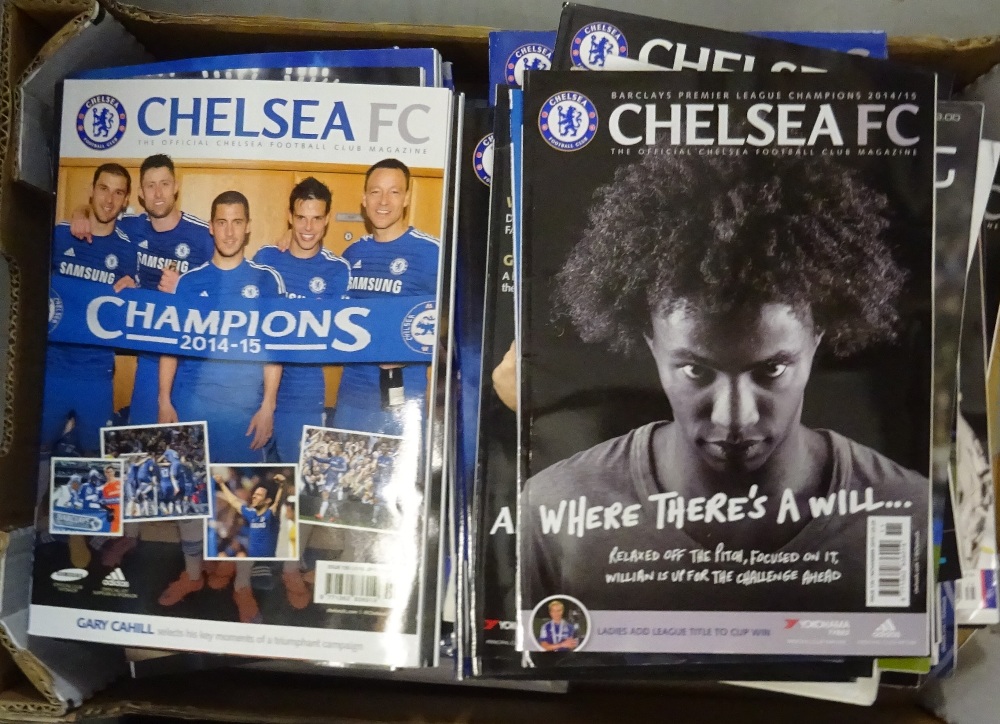 Football publications, Chelsea FC, 3 boxes containing a large quantity of calendars, diaries and fan - Image 4 of 4