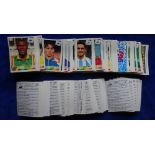 Trade card stickers, Panini France 98 World Cup football, approx. 300 believed all different