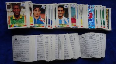 Trade card stickers, Panini France 98 World Cup football, approx. 300 believed all different