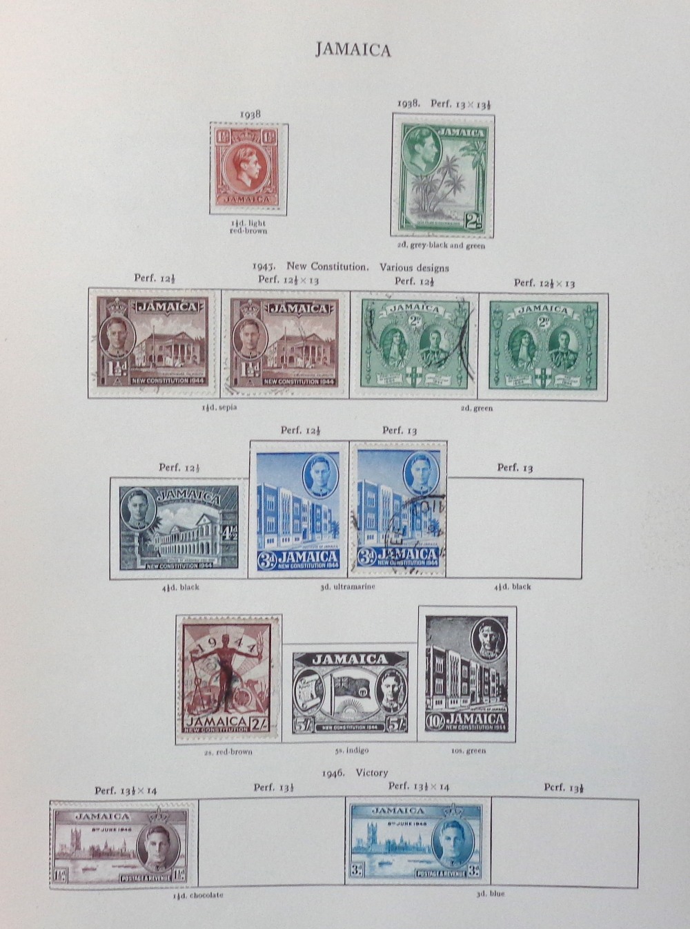Stamps, KGVI mint and used collection housed in a Stanley Gibbons New Age album with printed pages - Image 6 of 6