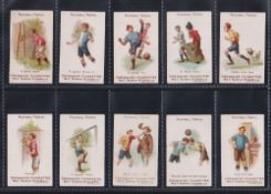 Cigarette cards, Faulkner's, Football Terms 2nd Series (set, 12 cards) (1 with crease & 1 with