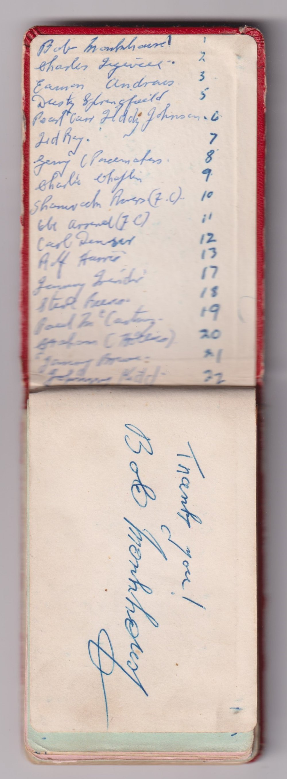 Autographs, a small autograph book belonging to a lady who worked in Heathrow Airport during the - Image 2 of 4