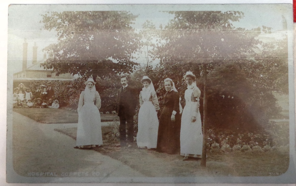 Postcards, Red Cross and Edith Cavell, a collection of 60 + cards showing nurses with patients, - Image 4 of 4