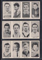 Trade cards, DC Thomson Stars of Sport and Entertainment, complete set 48 cards in 12 strips of 4