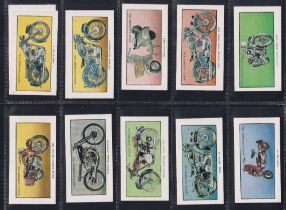 Trade cards, King's Laundries Ltd, Modern Motor Cycles (set, 25 cards) (ex)