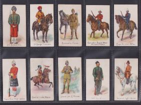 Cigarette cards, Hill's, Colonial Troops (Leading Lines) (set, 30 cards) (4 with slight faults, rest