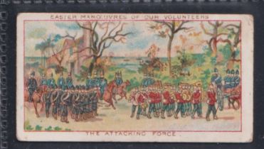 Cigarette card, Edwards Ringer & Bigg, Easter Manoeuvres of our Volunteers, type card 'The Attacking