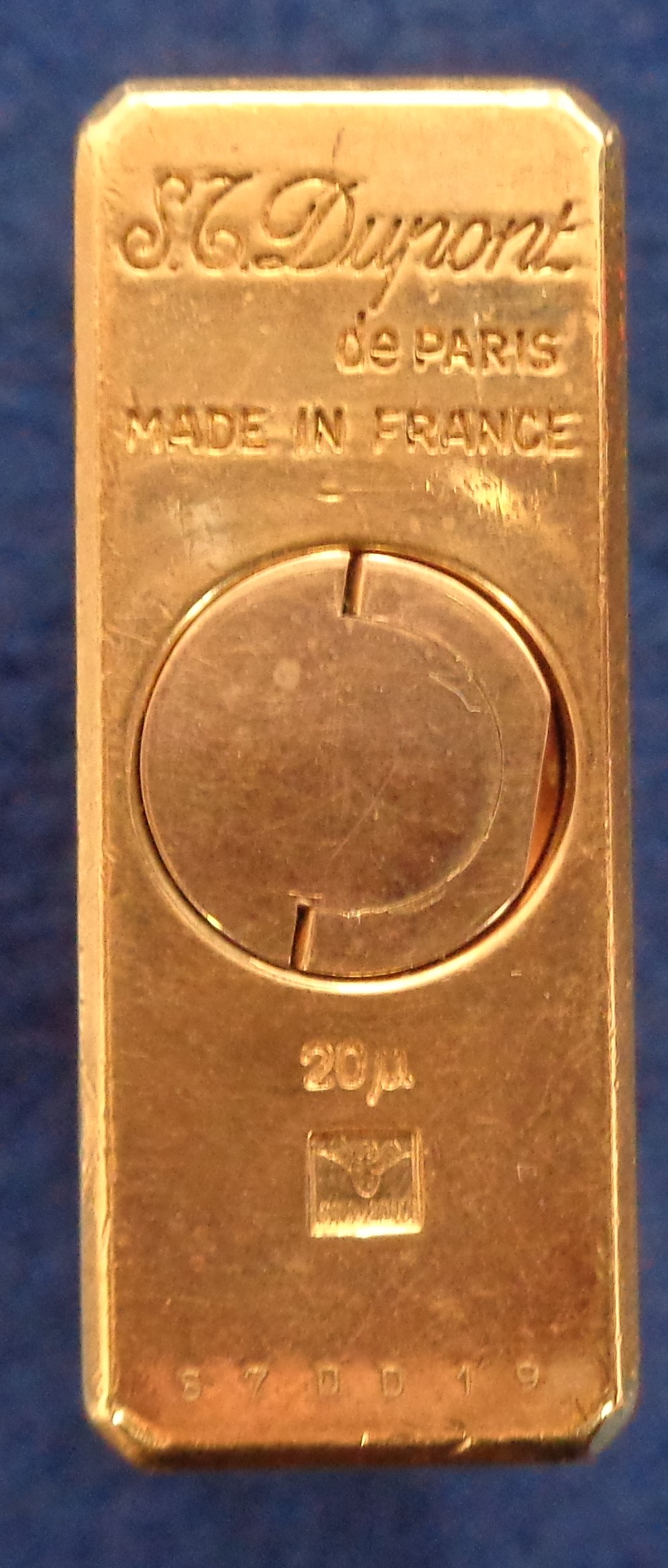 Collectables, Lighter, an S.J. Dupont 1970s gold plated lighter no:S7DD19 (gd) - Image 2 of 3