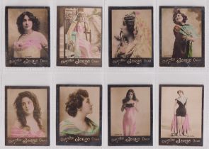 Cigarette cards, Algeria, Oranaise, Actresses, 'M' size, hand-coloured, black border, 40 different