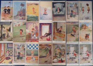 Postcards, Comic, a collection of 95 cards to include Gilson Comic Children (62), Mich (13), Jack