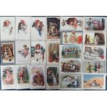 Postcards, Patriotic, a selection of 29 mainly patriotic and sentimental cards, a few featuring