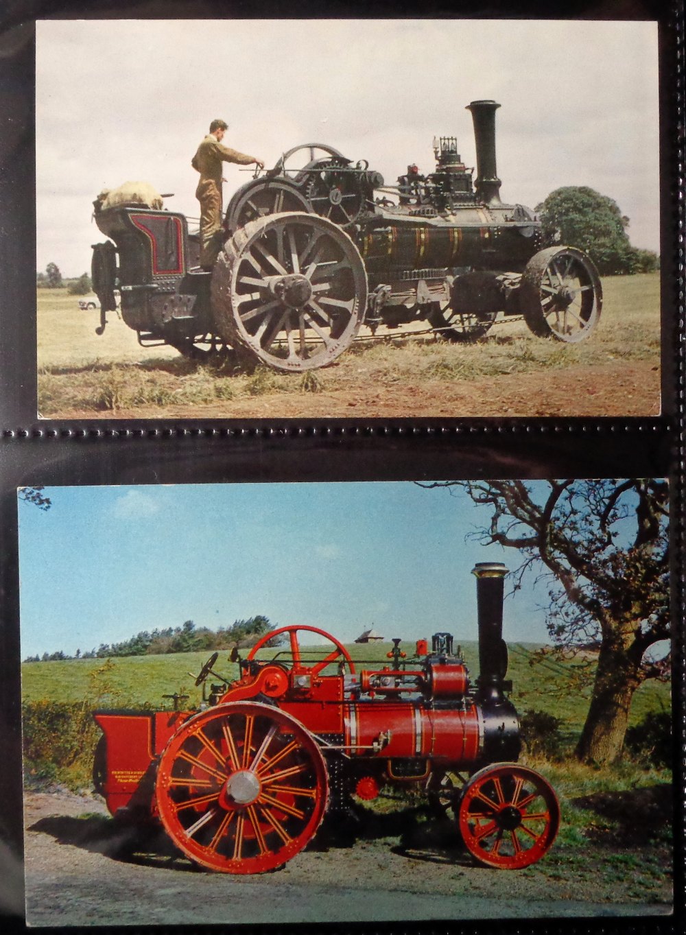 Postcards and Photographs, Farming, 200+ images showing tractors, traction engines, poultry, sowing,