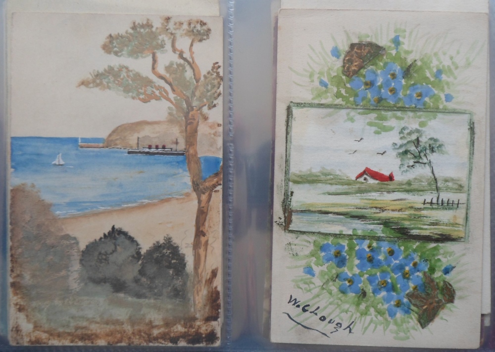 Postcards, a mixed subject collection of approx. 154 cards in modern album, mostly children and - Image 6 of 6