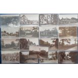 Postcards, Kent, an RP selection of 17 cards of Hawkhurst, inc. Royal Oak Hotel, Highgate,