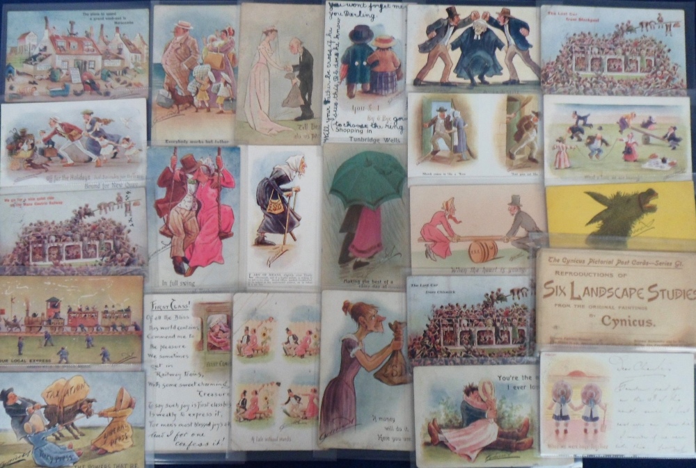 Postcards, a collection of 126 Cynicus comic cards to include 'Our Village', romance, Our Local - Image 2 of 2