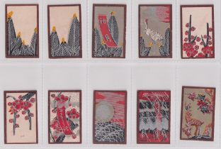 Cigarette cards, Hudden's, Japanese Playing Cards (Hudden's Cigarettes) (set, 48 cards) (gd/vg)