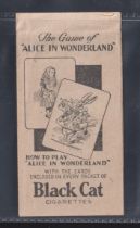 Cigarette cards, Carreras Alice in Wonderland, 2 sets Small & Large sized, sold with Instruction
