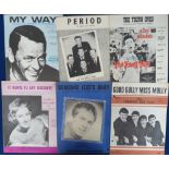 Entertainment, Sheet Music, 1300+ titles dating from the 1950s and 60's, to include Frank Sinatra,