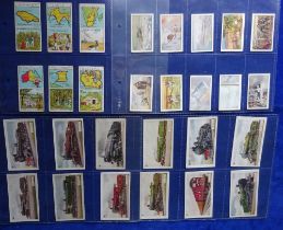 Trade cards, Various issuers, 9 sets of cards, Cadbury British Colonial Maps & Industries (6 cards