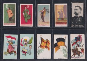 Cigarette cards, Rutter, 12 cards, Comic Phrases (4), Flags (4), Girls Flags Arms (2), Shadowgraphs,
