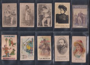 Cigarette cards, South America, mixture 90 cards various series many from Peru issuers including