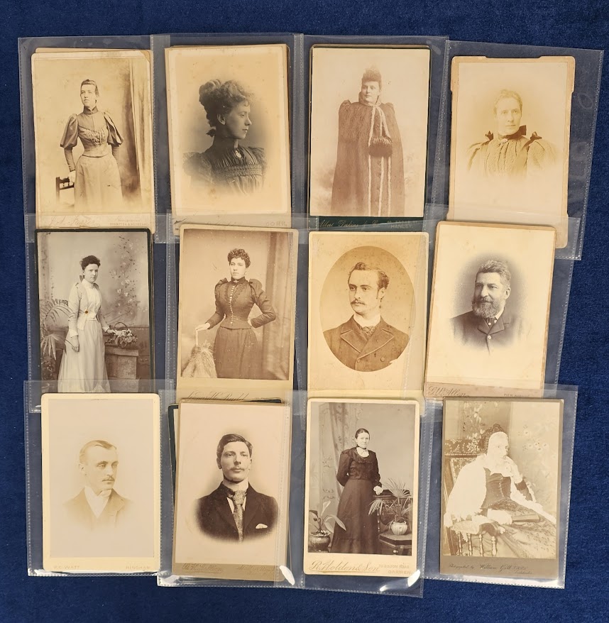 Photographs, Cabinet Cards, 100+ cards from an assortment of UK locations A-H (Grimsby, Bryncelyn, - Image 2 of 3