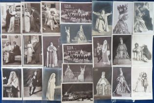 Postcards, Theatre, a selection of approx. 107 RPs and printed cards of Edwardian play scenes,