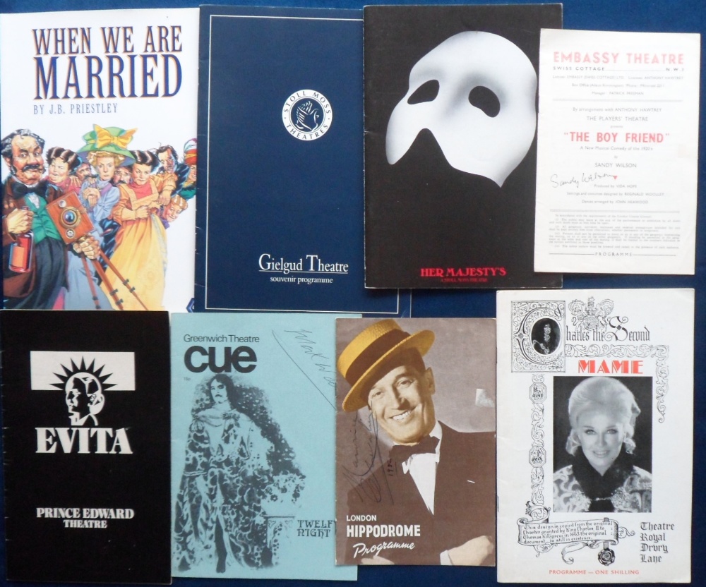 Autographs, a selection of 18 theatre programmes inc. souvenir programmes, all post 1940s. The - Image 2 of 2
