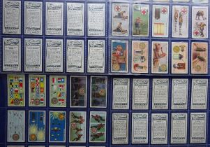 Cigarette cards, Ogden's Boy Scouts, 4 sets, 3rd Series blue backs, 4th Series, 5th Series & later