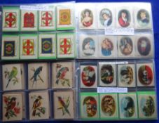 Tobacco silks & cigarette cards, 7 sets, 5 silk sets B Morris English & Foreign Birds (all with