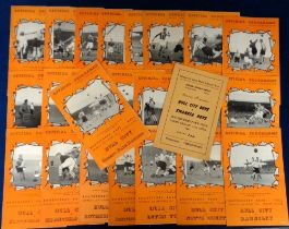 Football programmes, Hull City Homes 1951/52, 24 programmes, inc. West Ham, Swansea, Birmingham,