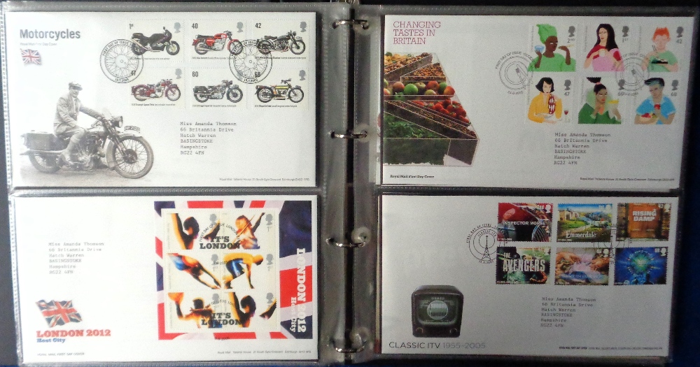 Stamps, GB QEII collection of first day covers housed in 4 albums 1970s-2006, most with neat typed - Image 3 of 4