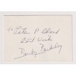 Autograph, Busby Berkeley (1895-1976), USA film director and musical choreographer, Dames, Gold