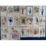 Postcards, Comic, a collection of 109 Arthur Moreland cards. All presented in sleeves (gen gd)