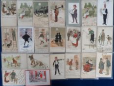Postcards, Comic, a collection of 109 Arthur Moreland cards. All presented in sleeves (gen gd)