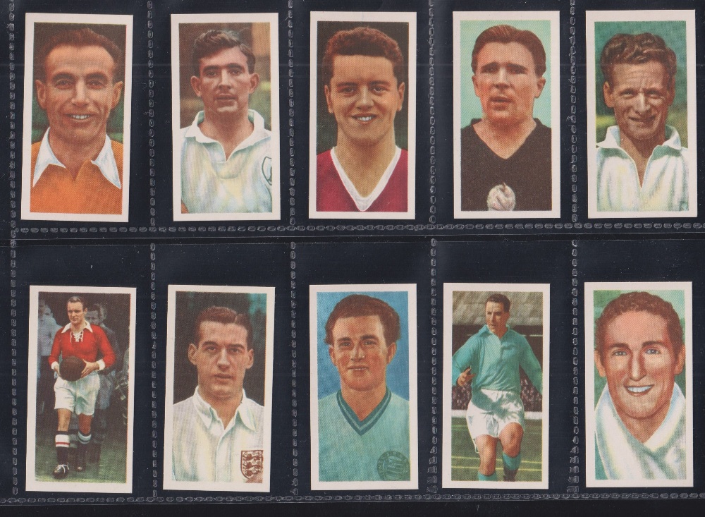 Trade cards, Kane Products Ltd, 2 sets, International Football Stars & Football Clubs & Colours (