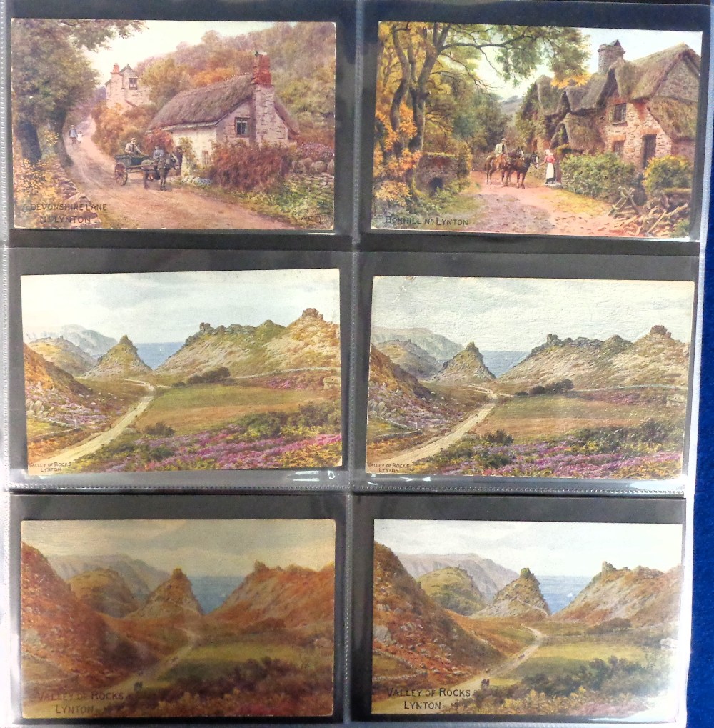 Postcards, an album of approx. 285 A.R. Quinton cards published by J. Salmon featuring Devon scenes, - Image 2 of 3