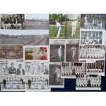 Postcards, Cricket, a selection of approx. 21 cards of cricket players, teams and county grounds
