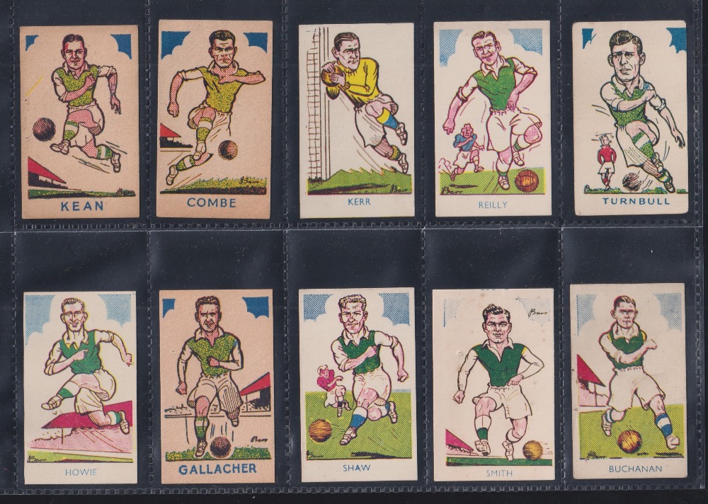 Trade cards, Football, A J Donaldson, Sports Favourites, 40 cards all Football subjects, includes 10