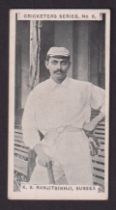 Cigarette card, Faulkner's, Cricketers Series, type card, no 6 K.S. Ranjitsinhi (gd) (1)