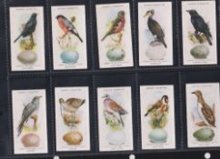 Cigarette cards, Ogden's, a collection of 11 sets, British Birds & Their Eggs, Cricket 1926, Derby