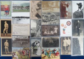 Postcards, Sport, a sporting mix of approx. 43 cards and 2 photographs of various sports, inc.