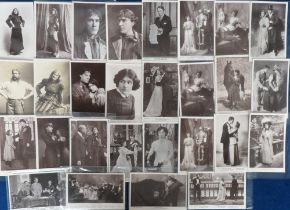 Postcards, Theatre, a selection of approx. 140 RPs and printed cards of Edwardian play scenes,