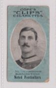 Cigarette card, Football, Cope Clips Noted Footballers (500 back) type card number 125 Billy